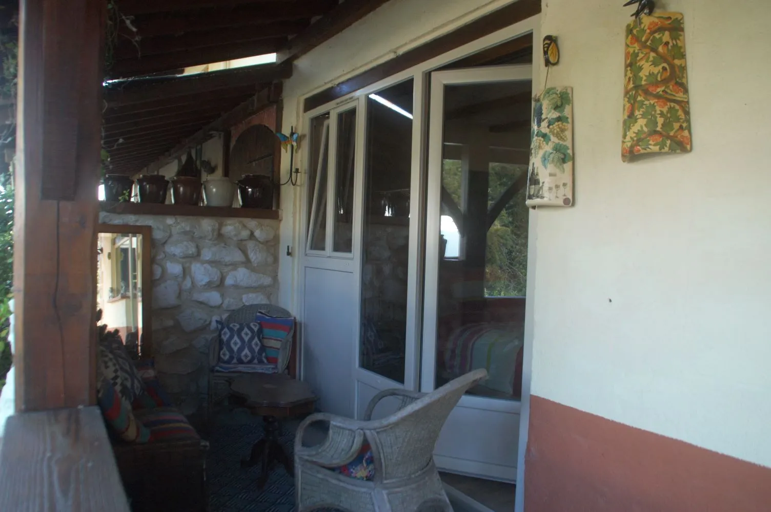 Petite terrasse gîte 1 Camping Univers Roussel