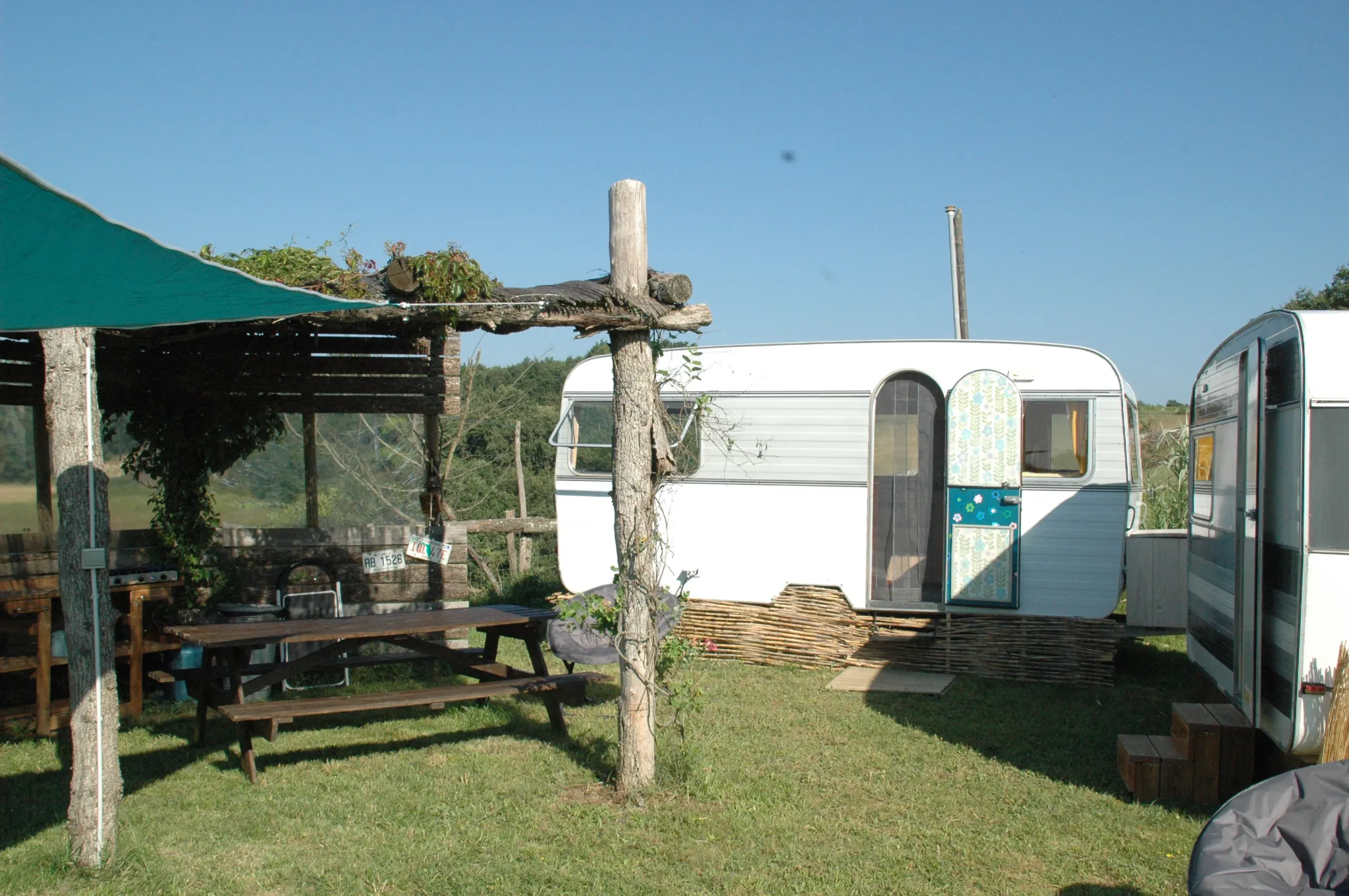 Campervan vue de dehors