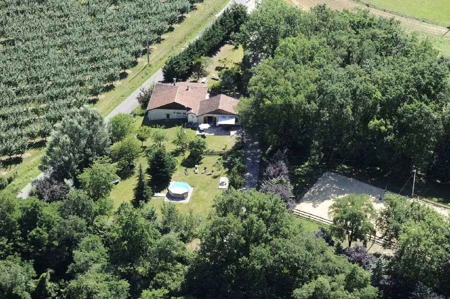 Photo pris du ciel sur gîte 4 et 5